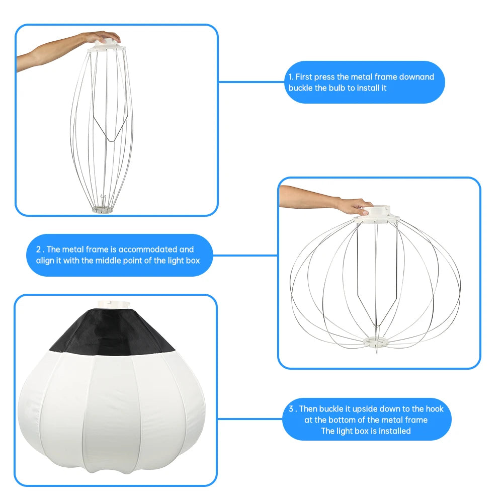 135W LED Lighting 65cm Lantern Softbox Bowens CY8300 Mounting Ball Diffuser Soft Light Modifier Film-Making Video  Flash