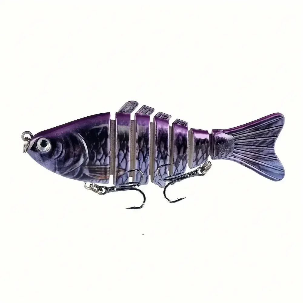 5pcs Multi Jointed Bait 7-Segment Fishing Lures Swimbait Bionic Wobbler