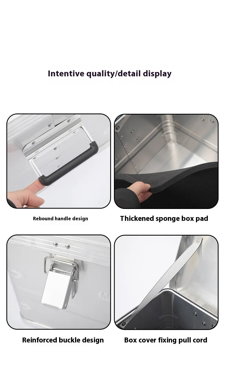Mountainhiker 20-96L Outdoor Storage Box Camping Picnic Travel Aluminum Alloy Large Capacity Box Accessories Storage Bag 6 Sizes
