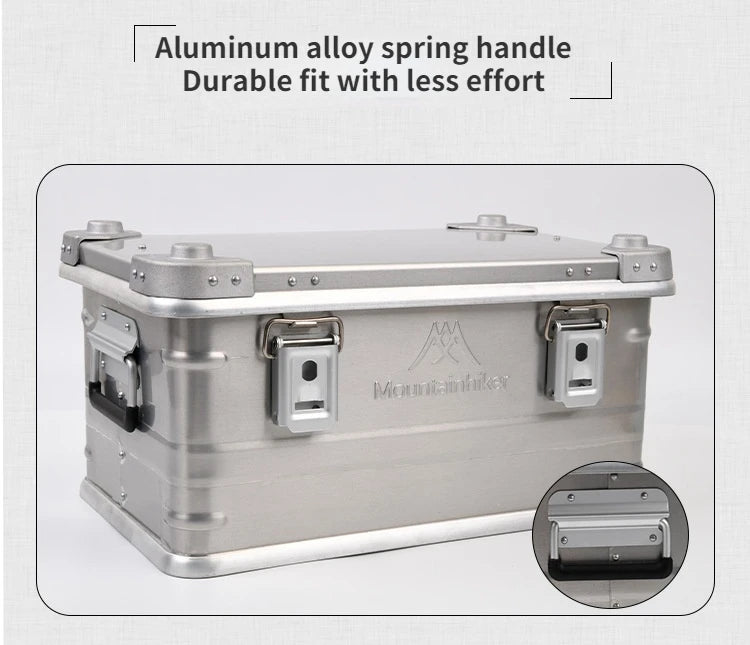 Mountainhiker 20-96L Outdoor Storage Box Camping Picnic Travel Aluminum Alloy Large Capacity Box Accessories Storage Bag 6 Sizes