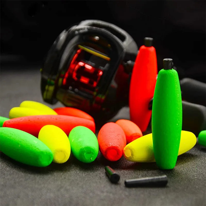 20pcs Peg Floats Catfish Fishing Bobbers Foam Rig Float Crappie Trout Fishing Accessories High-density Foam Tackle Buoys