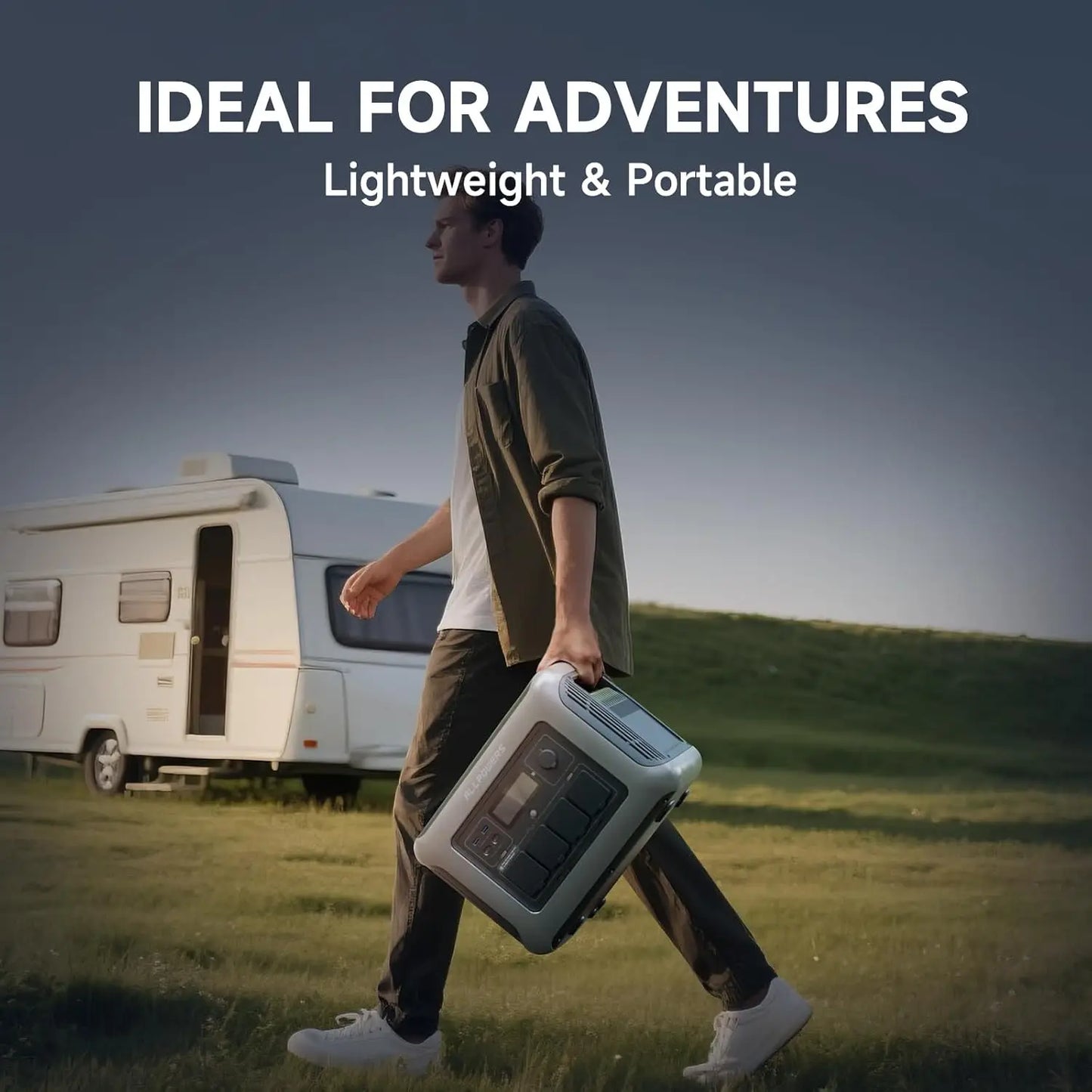 ALLPOWERS R1500 LITE Portable Power Station 1056Wh LiFePO4 1600W (3200W peak) AC Output Solar Generator with UPS for Camping RV