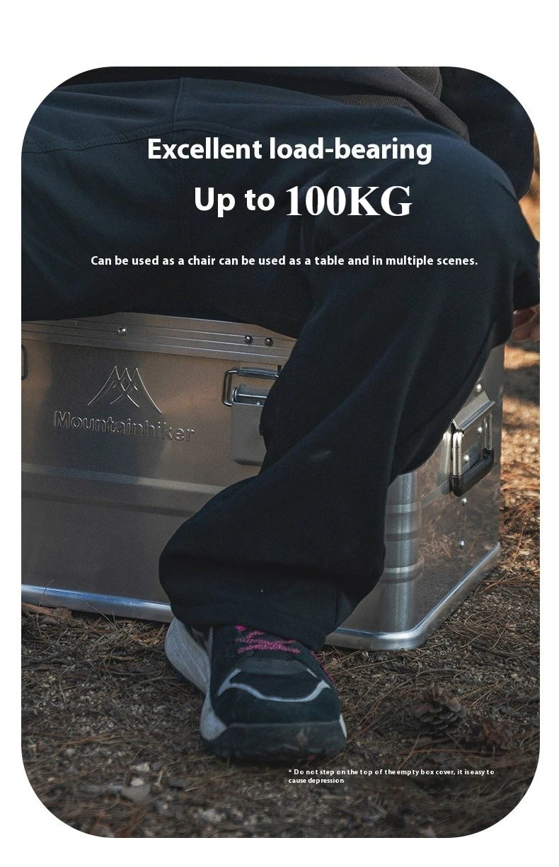 Mountainhiker 20-96L Outdoor Storage Box Camping Picnic Travel Aluminum Alloy Large Capacity Box Accessories Storage Bag 6 Sizes