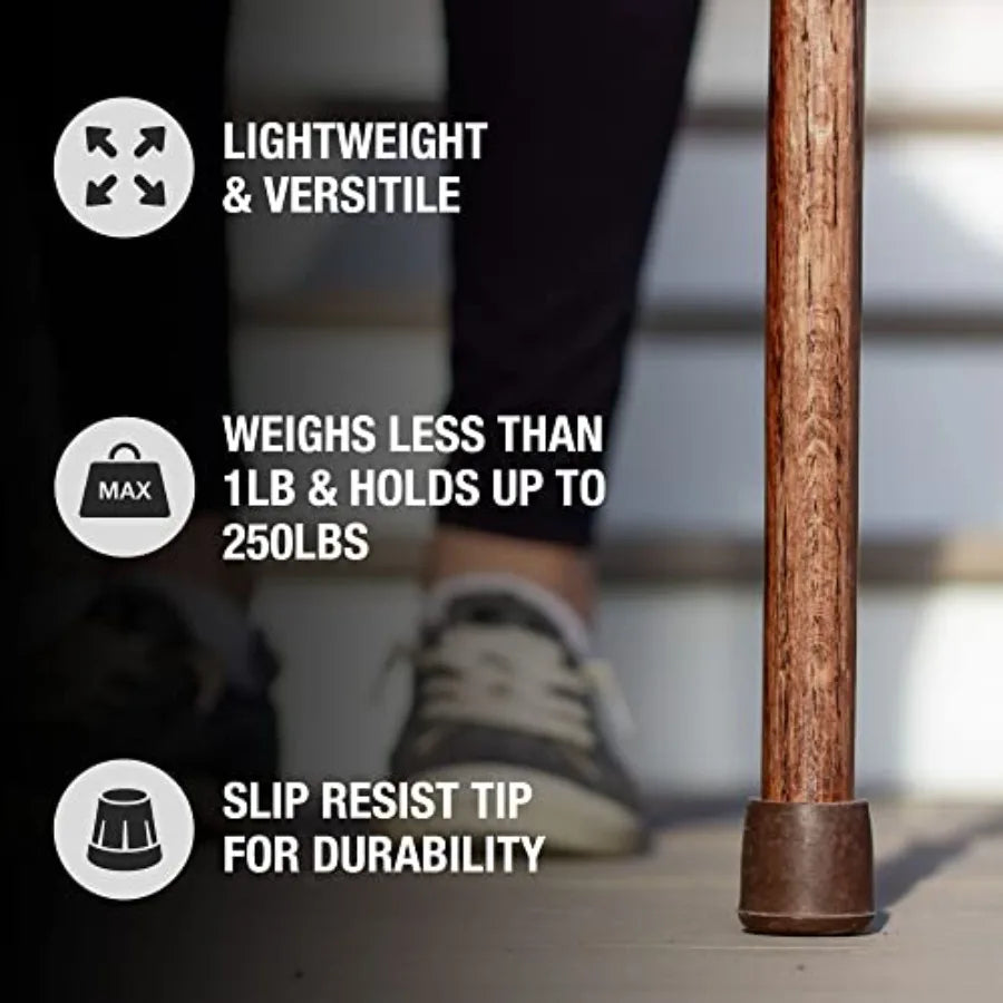 Handcrafted Wood Walking Stick with Twisted Oak Design and Backpacker-Style Handle Ideal for Outdoor Adventures and Daily Use D