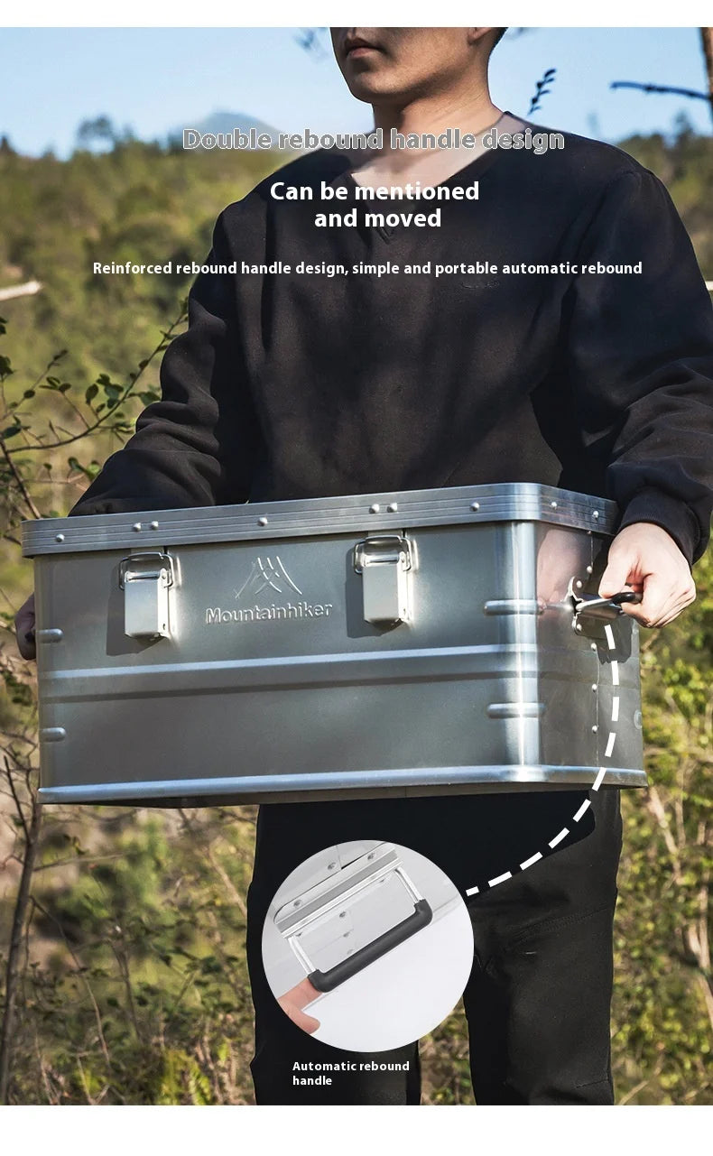 Mountainhiker 20-96L Outdoor Storage Box Camping Picnic Travel Aluminum Alloy Large Capacity Box Accessories Storage Bag 6 Sizes