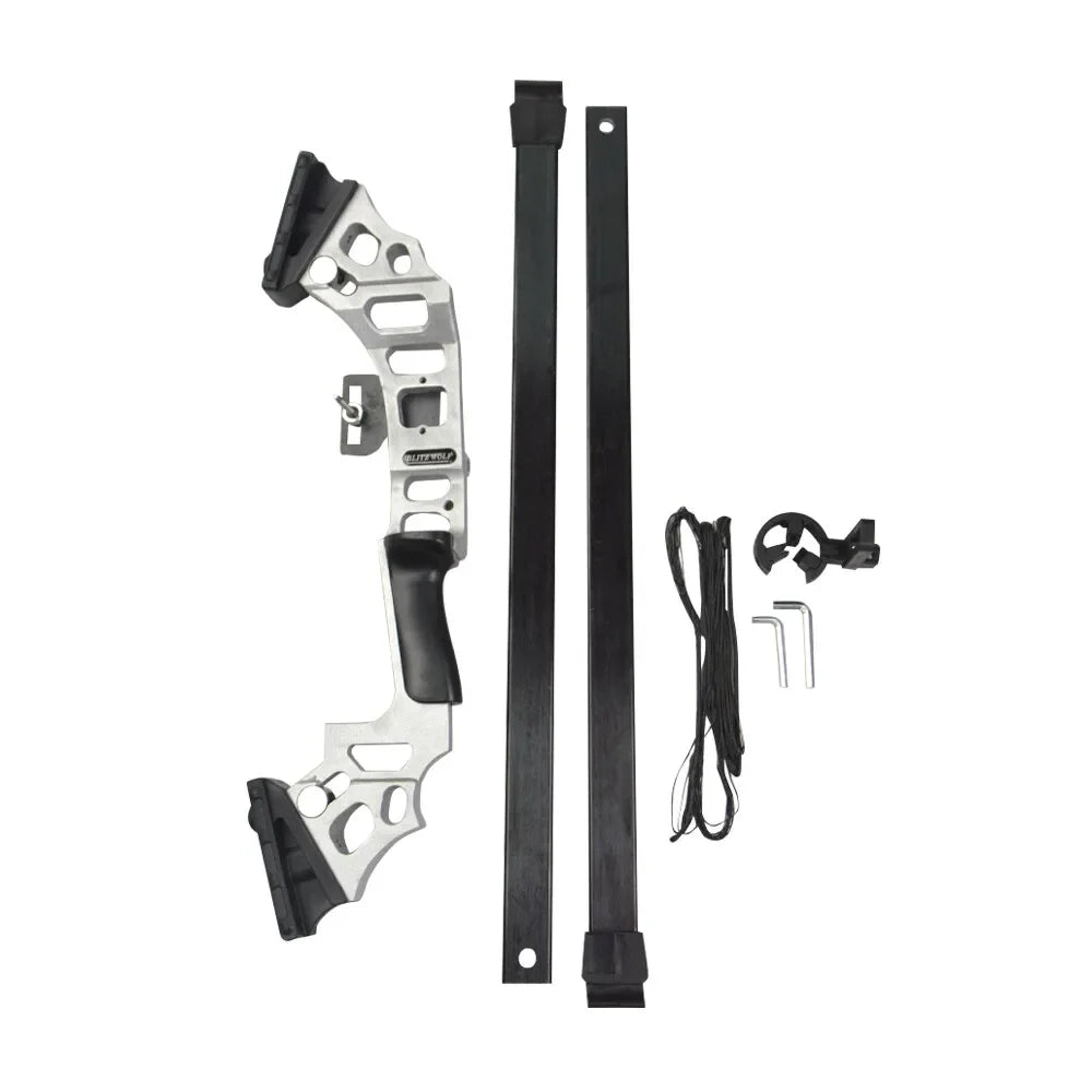 Bowfishing Set Recurve Bow 40Ibs Fiberglass Arrows with Reel Fishing Archery  Fish Straight Bow Hunting Shooting