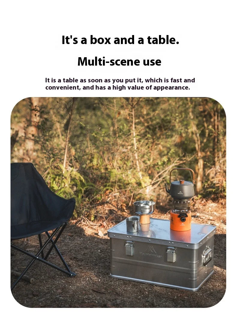 Mountainhiker 20-96L Outdoor Storage Box Camping Picnic Travel Aluminum Alloy Large Capacity Box Accessories Storage Bag 6 Sizes