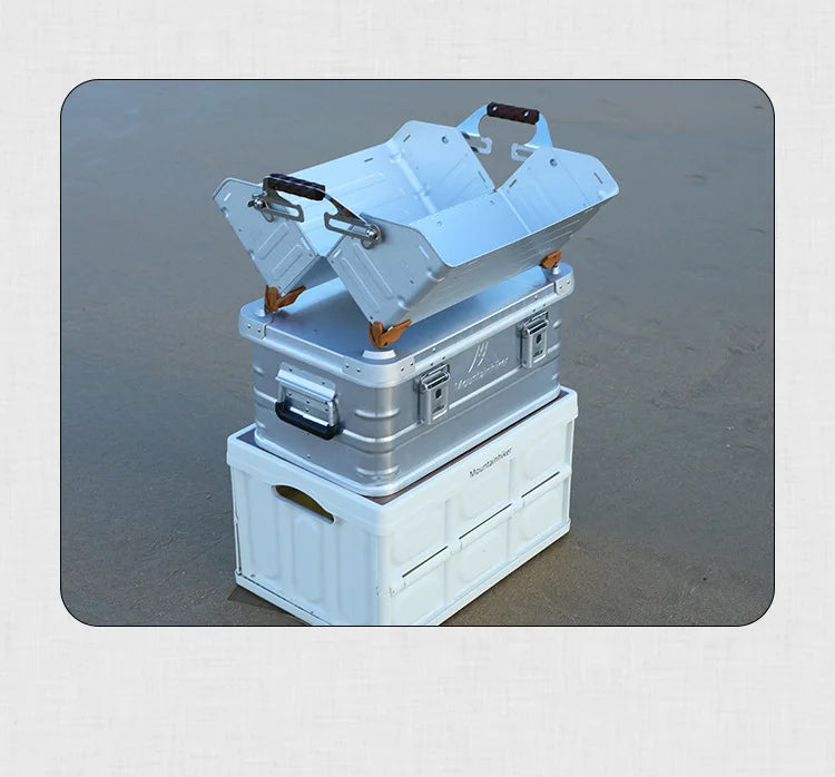 Mountainhiker 20-96L Outdoor Storage Box Camping Picnic Travel Aluminum Alloy Large Capacity Box Accessories Storage Bag 6 Sizes