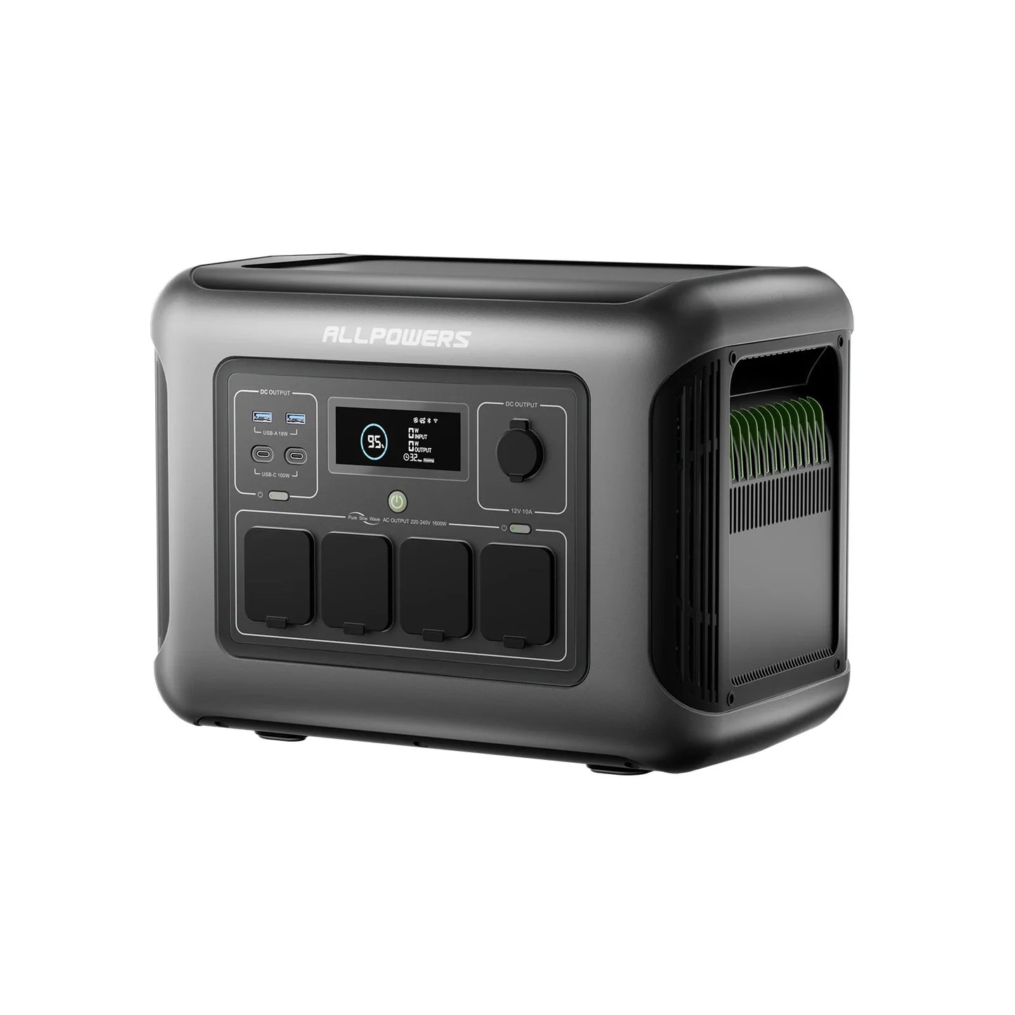 ALLPOWERS R1500 LITE Portable Power Station 1056Wh LiFePO4 1600W (3200W peak) AC Output Solar Generator with UPS for Camping RV