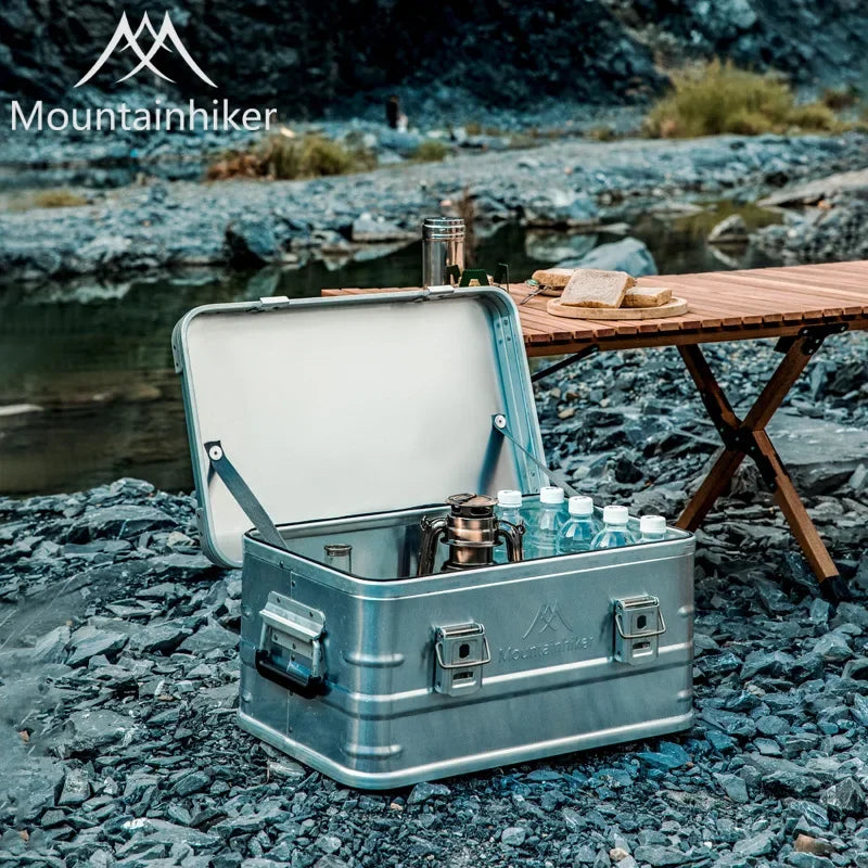 Mountainhiker 20-96L Outdoor Storage Box Camping Picnic Travel Aluminum Alloy Large Capacity Box Accessories Storage Bag 6 Sizes