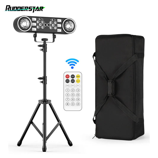 80W LED Beam Effect Lights RGBW 7in1 Combines Bracket Lights Magic Ball Light W/Bag Remote Control Stage Effect Lights Projector