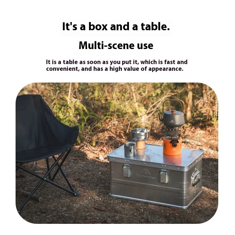 Mountainhiker 20-96L Outdoor Storage Box Camping Picnic Travel Aluminum Alloy Large Capacity Box Accessories Storage Bag 6 Sizes