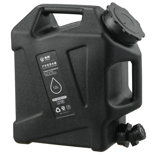 12L Camping Water Container  Water Storage Carrier Portable Large Capacity Outdoor Hiking Accessories