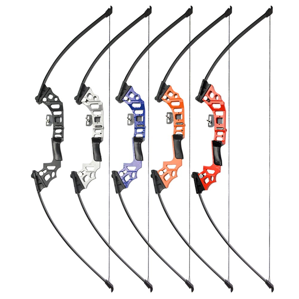 Bowfishing Set Recurve Bow 40Ibs Fiberglass Arrows with Reel Fishing Archery  Fish Straight Bow Hunting Shooting