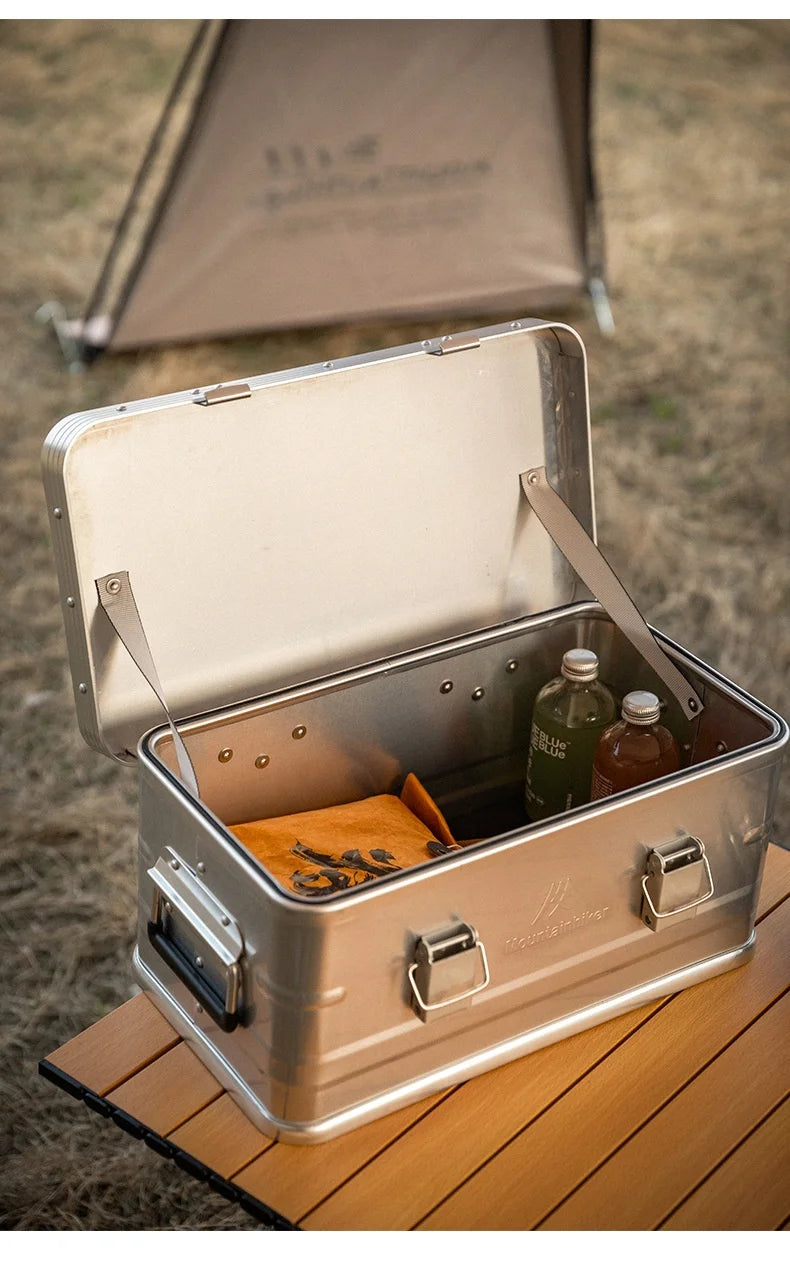 Mountainhiker 20-96L Outdoor Storage Box Camping Picnic Travel Aluminum Alloy Large Capacity Box Accessories Storage Bag 6 Sizes