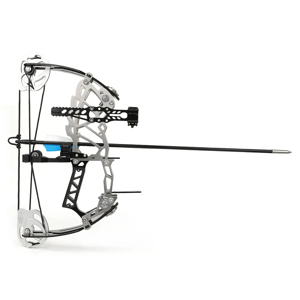 Compound Dual-use Bow Set 30-60lbs Adjustable Draw Weight 19" Axle 80% Let-off 420FPS High Speed Steel Ball Compatible Right Hand for Adults Outdoor Hunting Target Shooting Archery Accessories