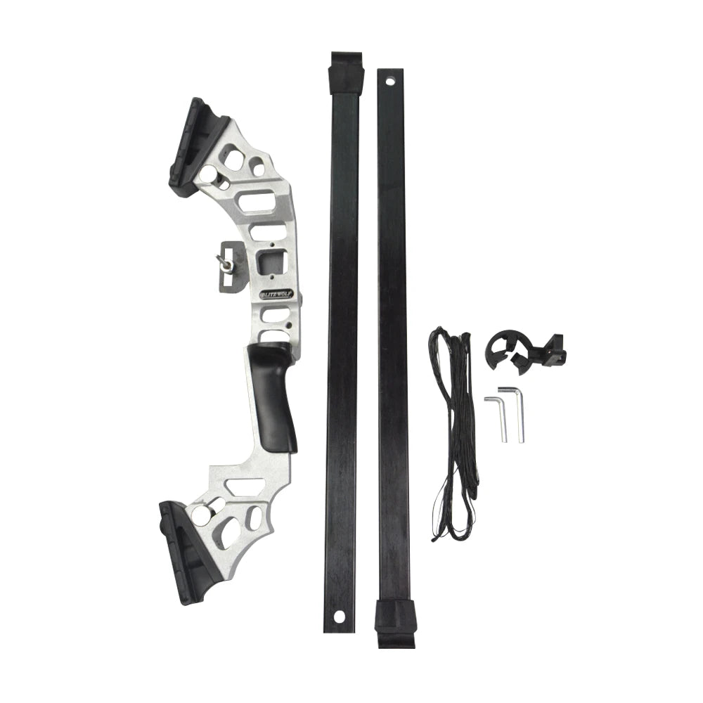 Bowfishing Set Recurve Bow 40Ibs Fiberglass Arrows with Reel Fishing Archery  Fish Straight Bow Hunting Shooting