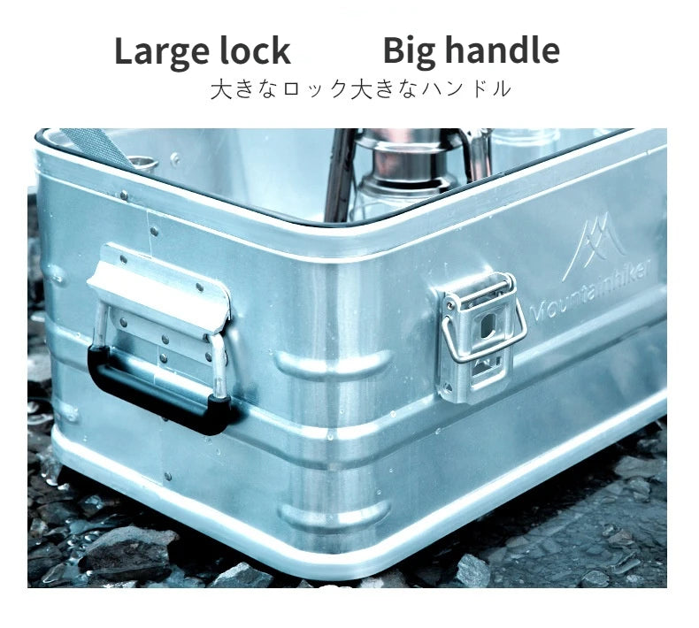 Mountainhiker 20-96L Outdoor Storage Box Camping Picnic Travel Aluminum Alloy Large Capacity Box Accessories Storage Bag 6 Sizes