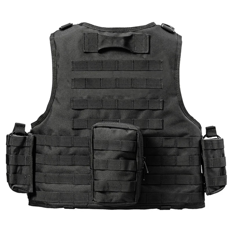 YAKEDA Tactical Vest for Airsoft Paintball Hunting, Adjustable Lightweight with Molle Pouches, Outdoor Protective Gear