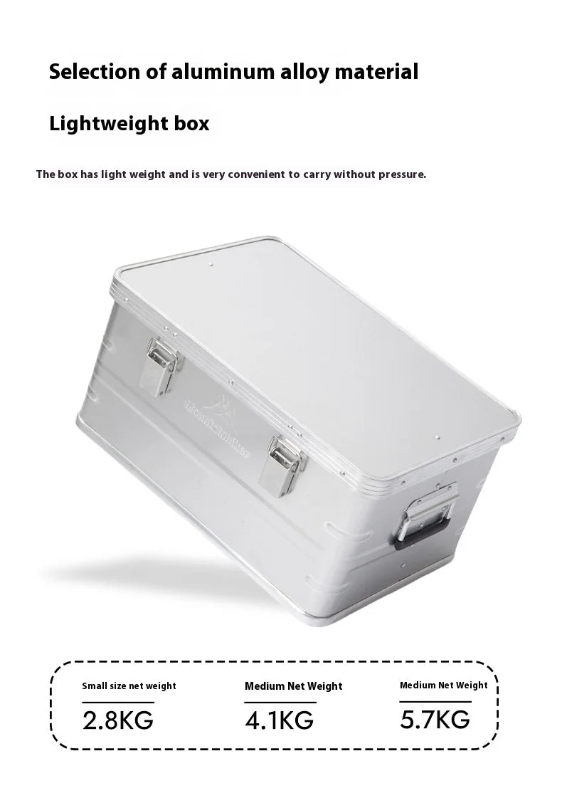 Mountainhiker 20-96L Outdoor Storage Box Camping Picnic Travel Aluminum Alloy Large Capacity Box Accessories Storage Bag 6 Sizes