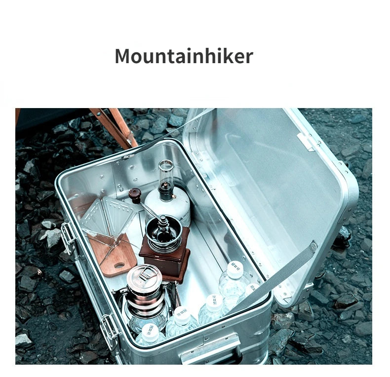 Mountainhiker 20-96L Outdoor Storage Box Camping Picnic Travel Aluminum Alloy Large Capacity Box Accessories Storage Bag 6 Sizes