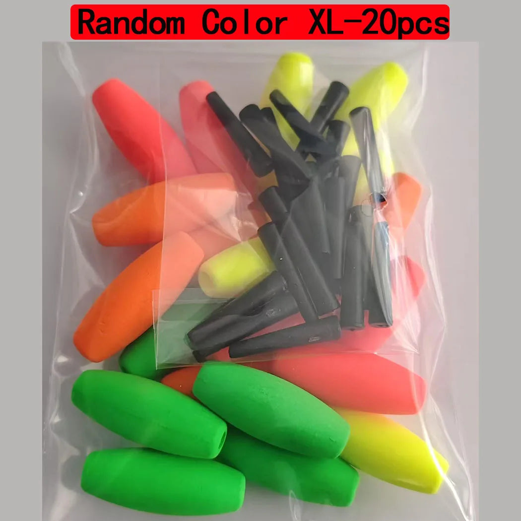 20pcs Peg Floats Catfish Fishing Bobbers Foam Rig Float Crappie Trout Fishing Accessories High-density Foam Tackle Buoys