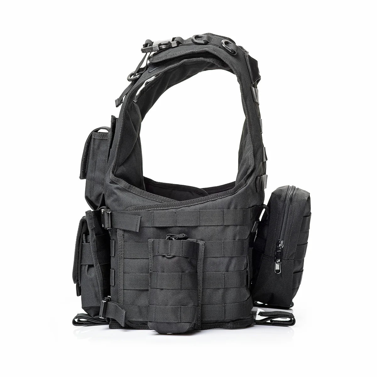 YAKEDA Tactical Vest for Airsoft Paintball Hunting, Adjustable Lightweight with Molle Pouches, Outdoor Protective Gear