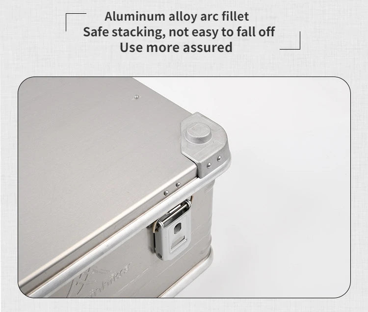 Mountainhiker 20-96L Outdoor Storage Box Camping Picnic Travel Aluminum Alloy Large Capacity Box Accessories Storage Bag 6 Sizes