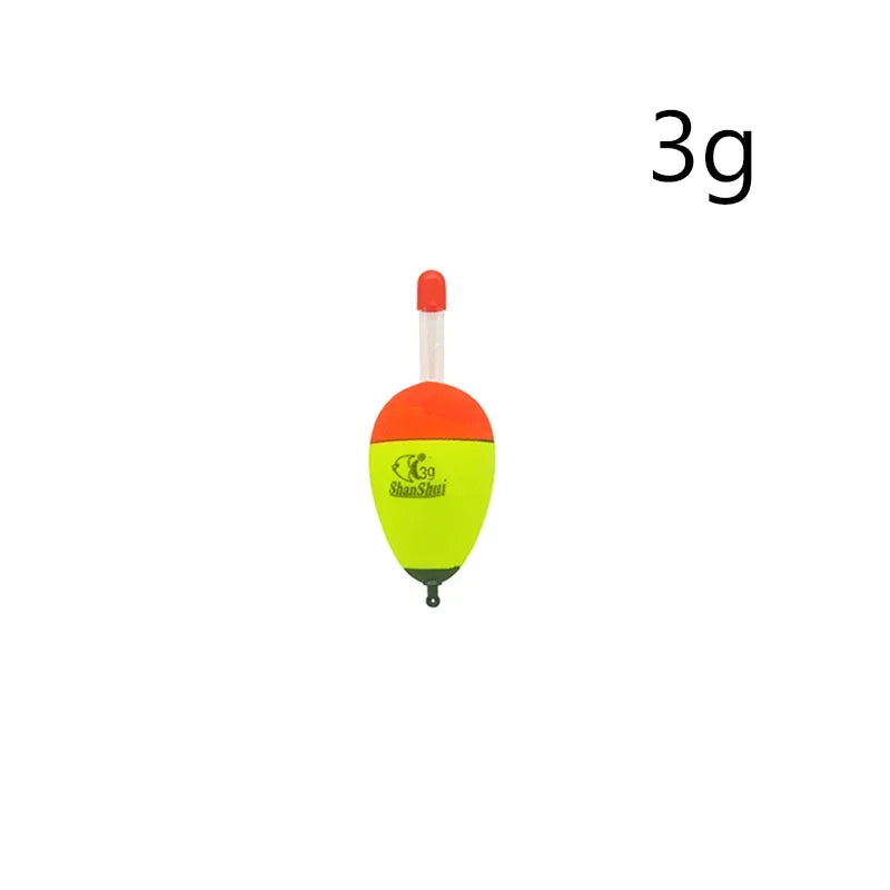 2/3/6Pcs EVA Luminous Fishing Night Float Light Stick Foam Plastic Bobber Sea Rock Fishing Floats Buoyancy Bobber