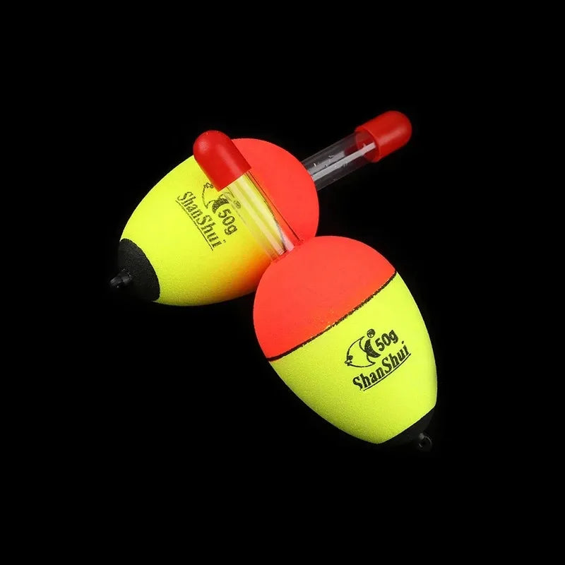2/3/6Pcs EVA Luminous Fishing Night Float Light Stick Foam Plastic Bobber Sea Rock Fishing Floats Buoyancy Bobber