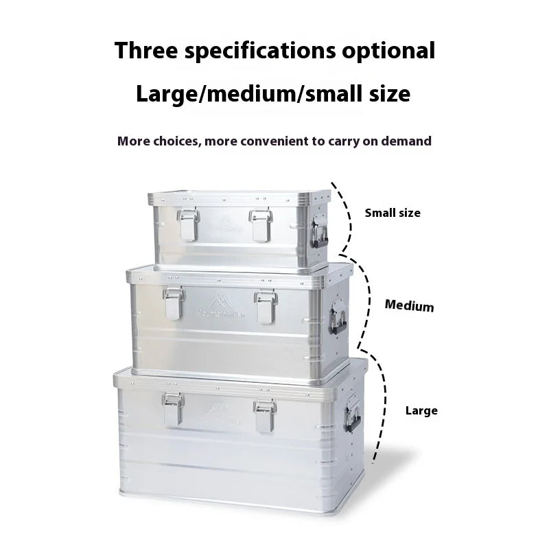 Mountainhiker 20-96L Outdoor Storage Box Camping Picnic Travel Aluminum Alloy Large Capacity Box Accessories Storage Bag 6 Sizes