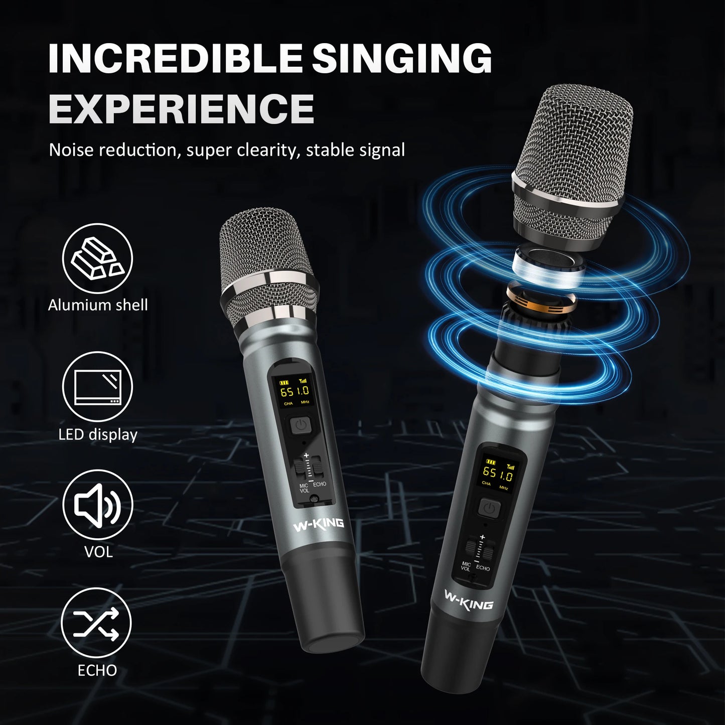 W-KING D20 Portable Bluetooth Speakers,200W RMS Massive Bass Party Boombox IPX7 Waterproof Speaker Large, Loud Outdoor Speaker
