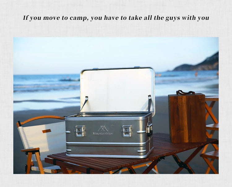 Mountainhiker 20-96L Outdoor Storage Box Camping Picnic Travel Aluminum Alloy Large Capacity Box Accessories Storage Bag 6 Sizes